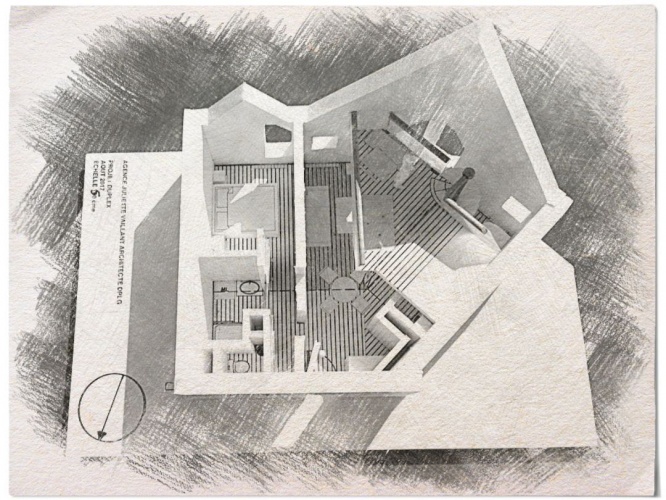 Modernisation d'un duplex urbain : maquette 1