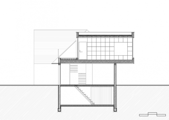 PAVILLON A HARDELOT - LE BELVEDERE : Coupe sur projet