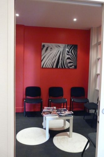 Rénovation d'un cabinet d'avocats à Roubaix : salle d'attente