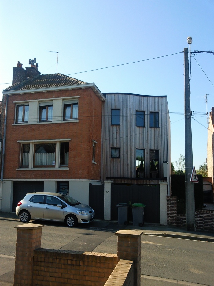 Extension d'une maison individuelle : Façade rue