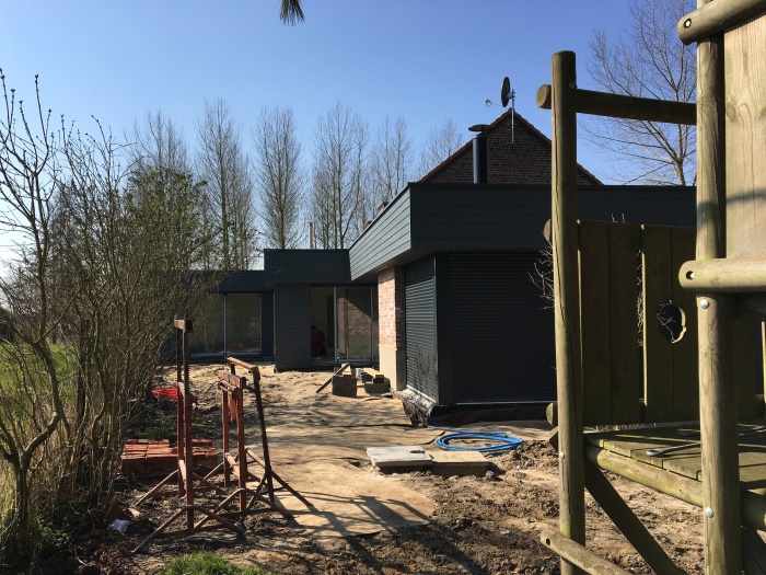 Rénovation et extension d'une maison à Willems : chantier 4
