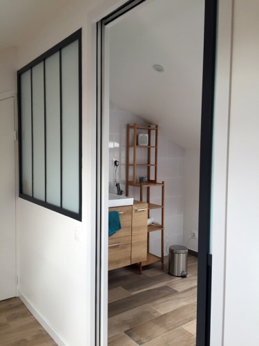 Cr�ation d'un duplex par am�nagement de combles : Duplex Ivry Salle de bain Verri�re atelier