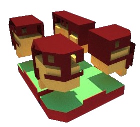 Maisons de ville : concept